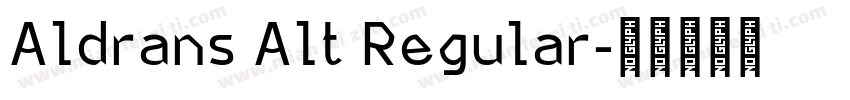 Aldrans Alt Regular字体转换